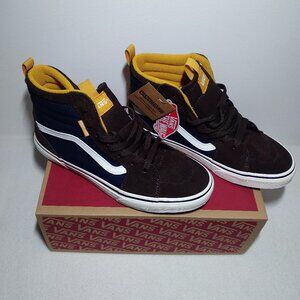 VANS Filmore Hi Van Size Youth 7.0 Suede Gray Marshmallow VN0A5HZE0BP NEW Box